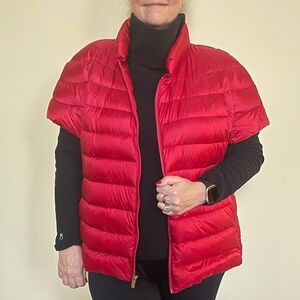 Martha Stewart Holiday Red puffer vest (1X)